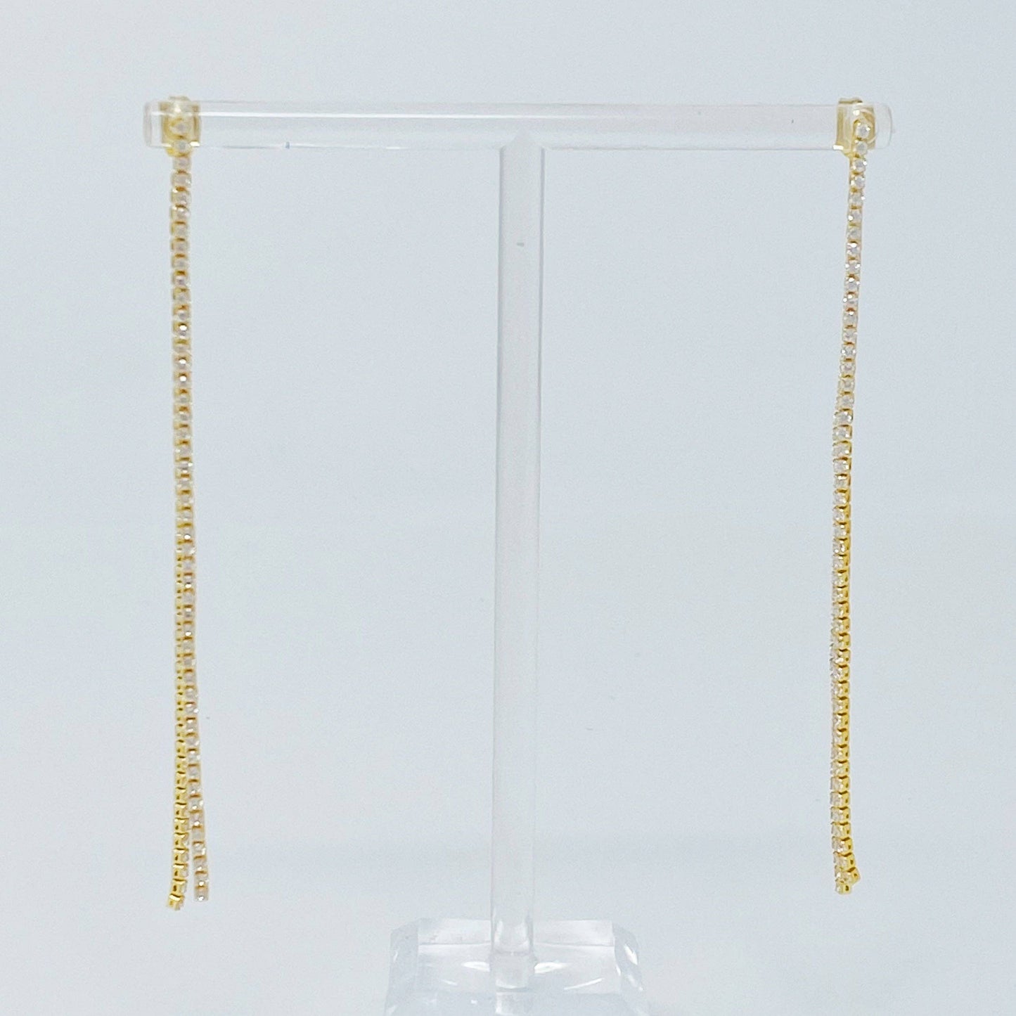 Delicate Shine Back Drop Earrings