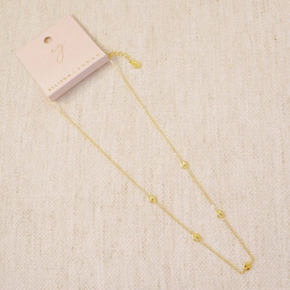 Petite Horse Bit Link Station Necklace