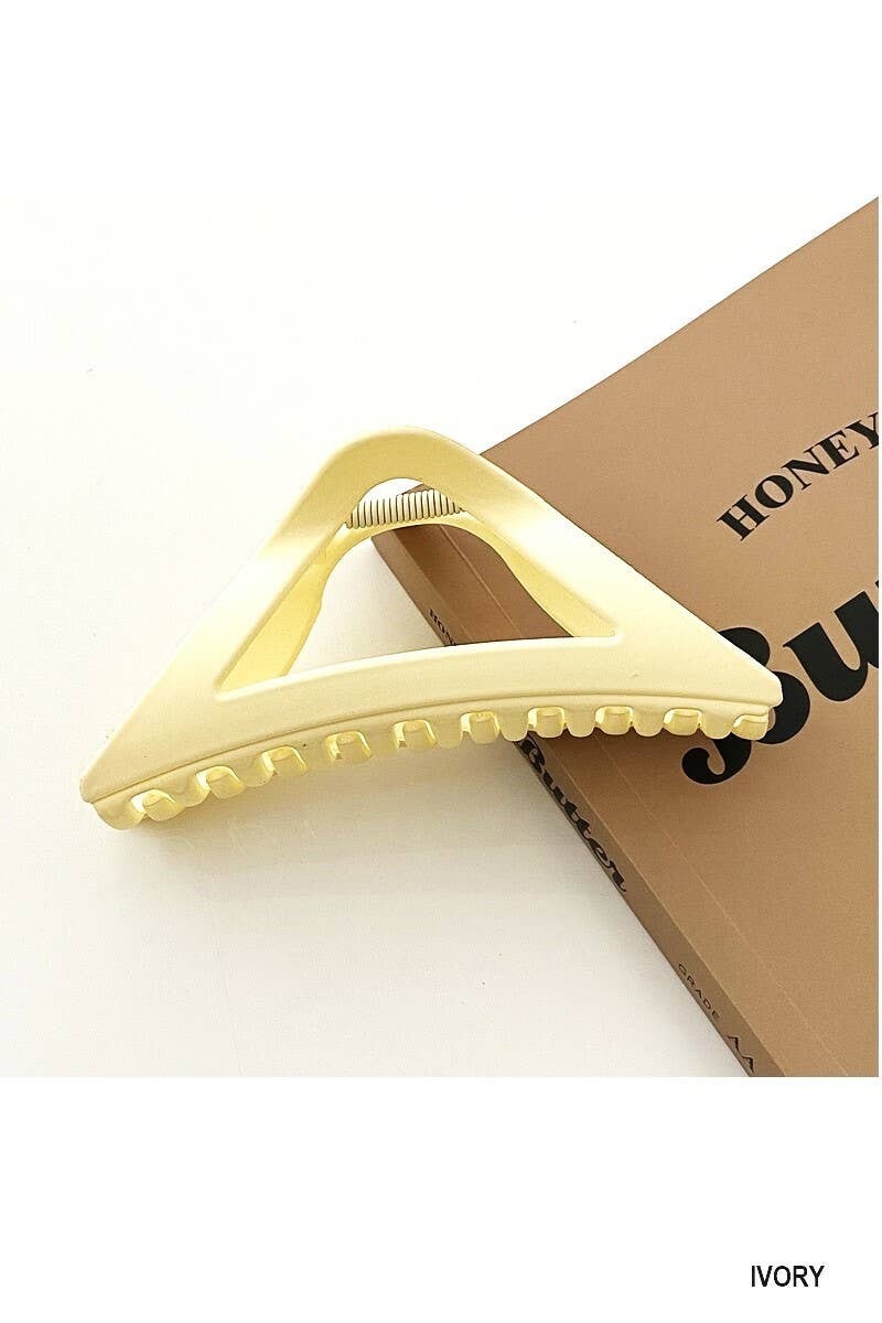 ,_..Minimalist Large Triangle Hair Claw Clip