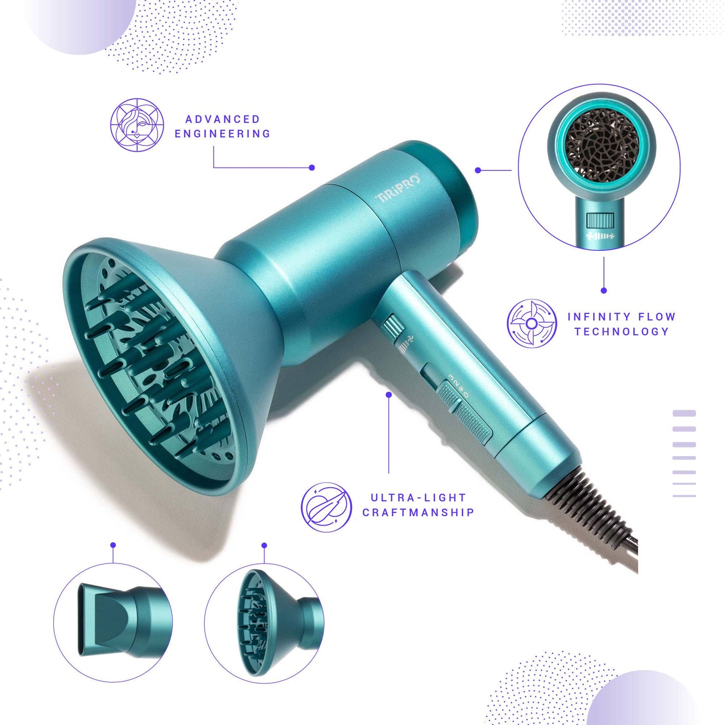 Prisma Pro Dryer with Adjustable Airflow Technology