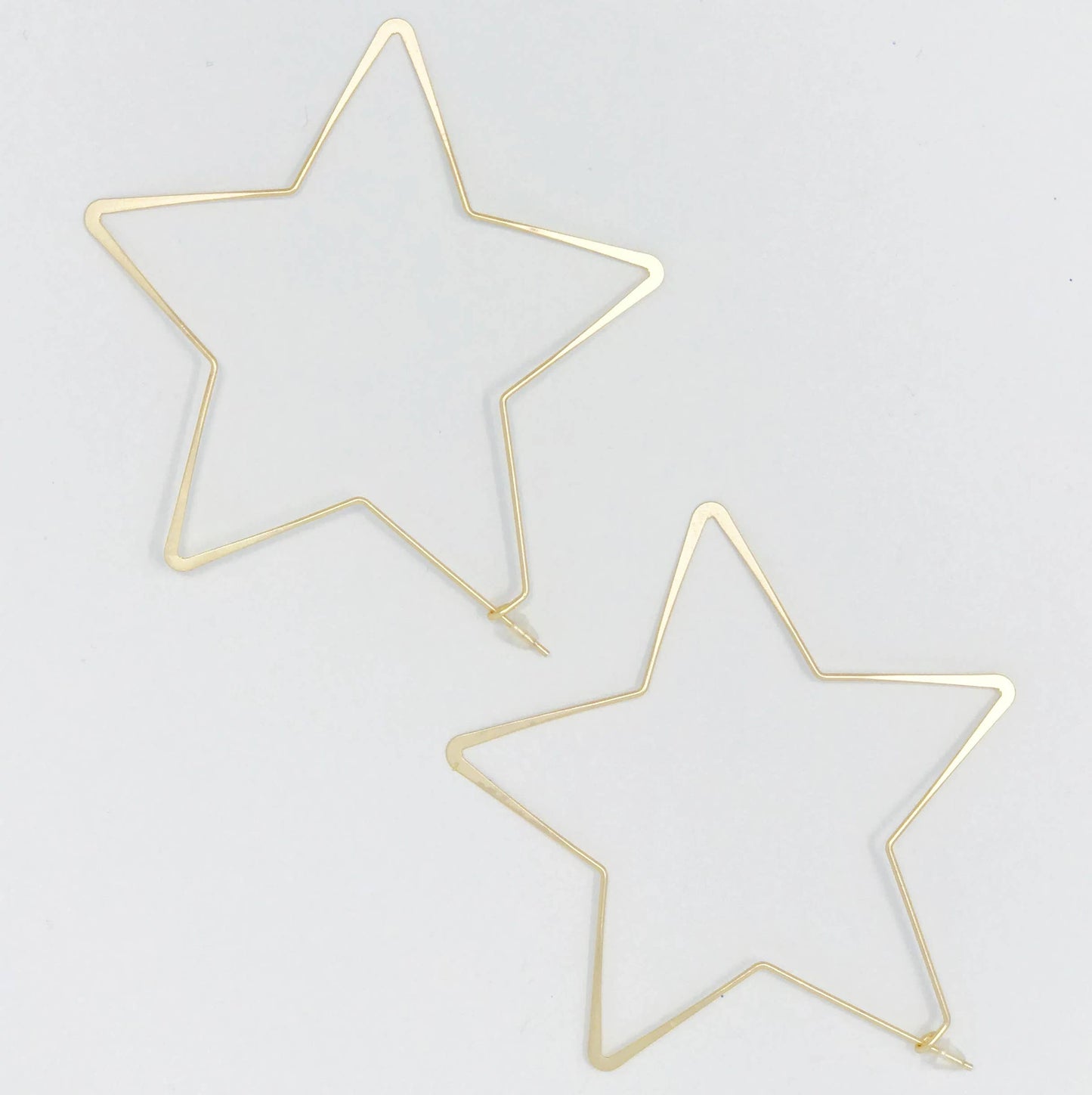 Twinkling Star Hoop Earrings