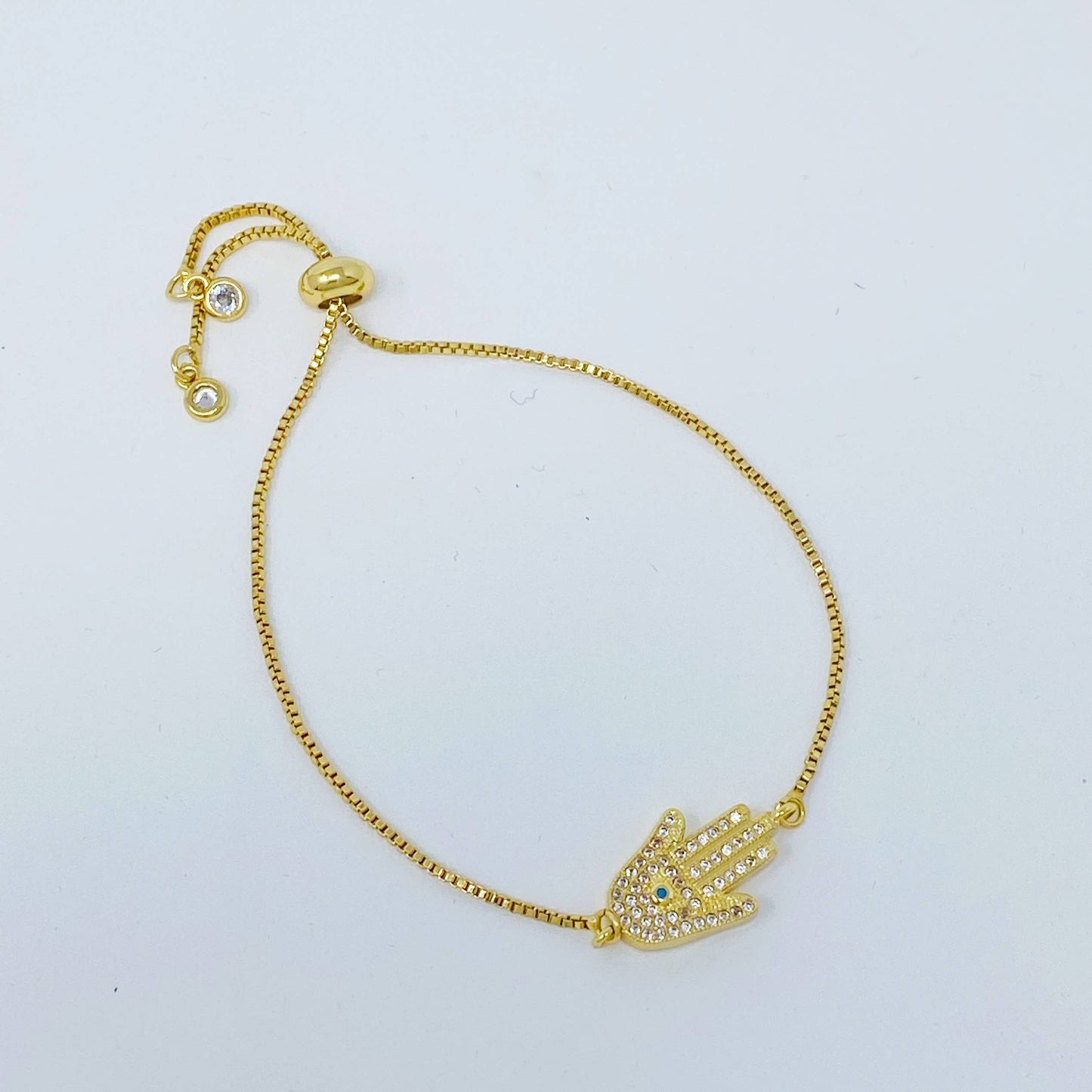 Serenity Hamsa Hand Slide Bracelet