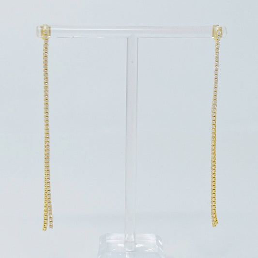 Delicate Shine Back Drop Earrings