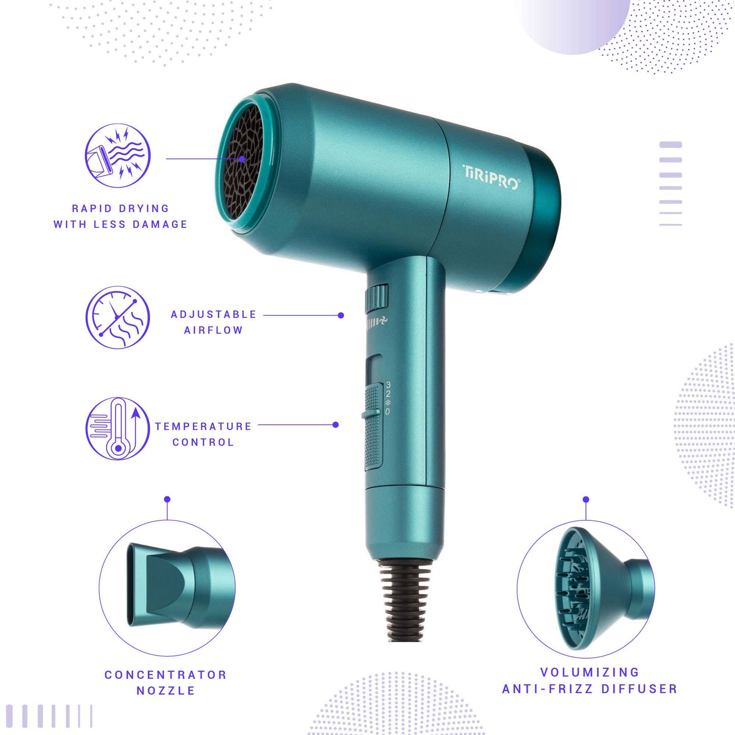 Prisma Pro Dryer with Adjustable Airflow Technology