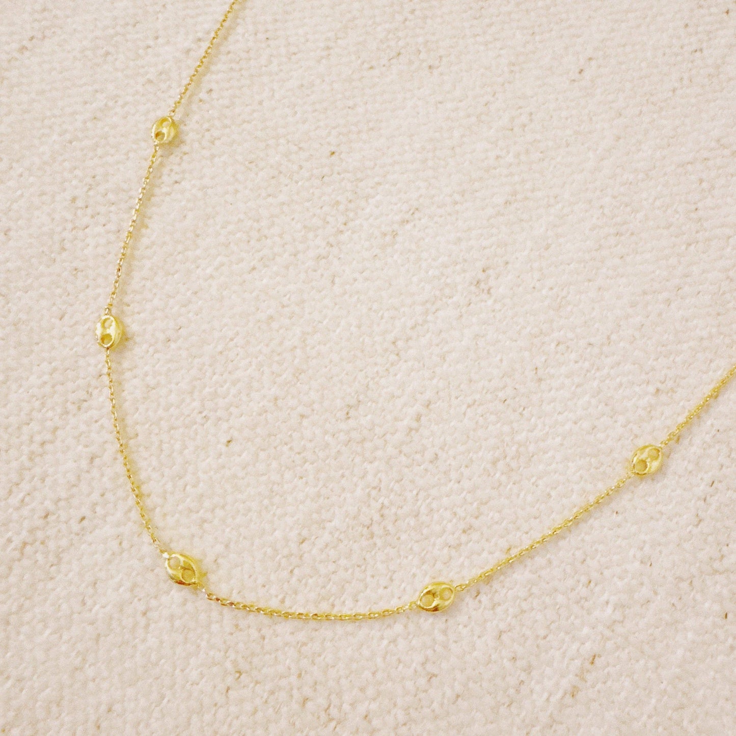 Petite Horse Bit Link Station Necklace