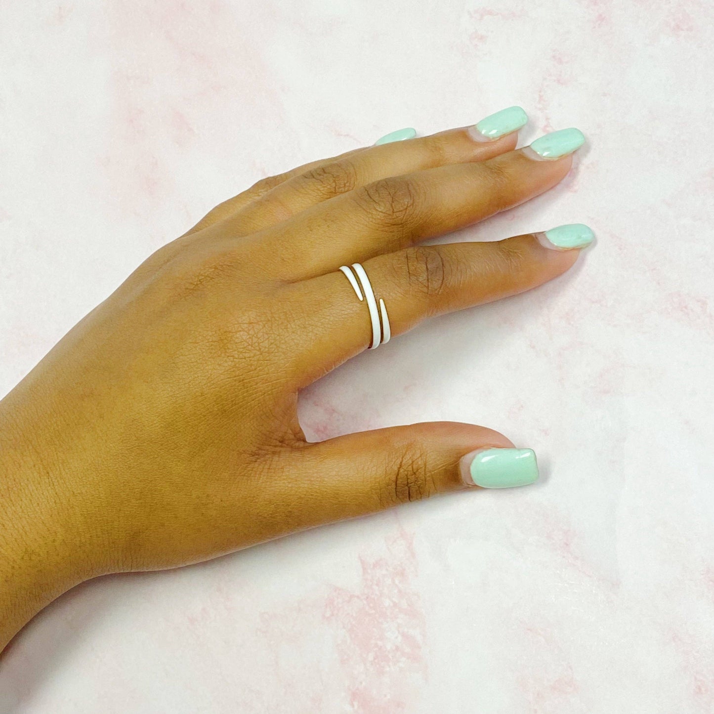 Never Fade Color Swirl Ring