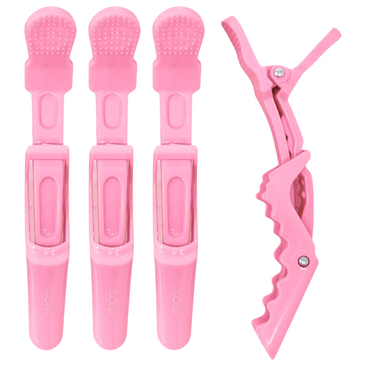 Blow Dry Hair Styling Clips 4pk Pink